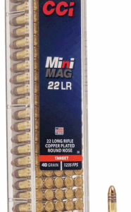MUNICION CCI CAL .22 LR MINI MAG SOLIDA/COBRE 40 Gr