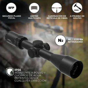 Mira Telescópica Vector Optics Grizzly 2.5-15x50 Hd